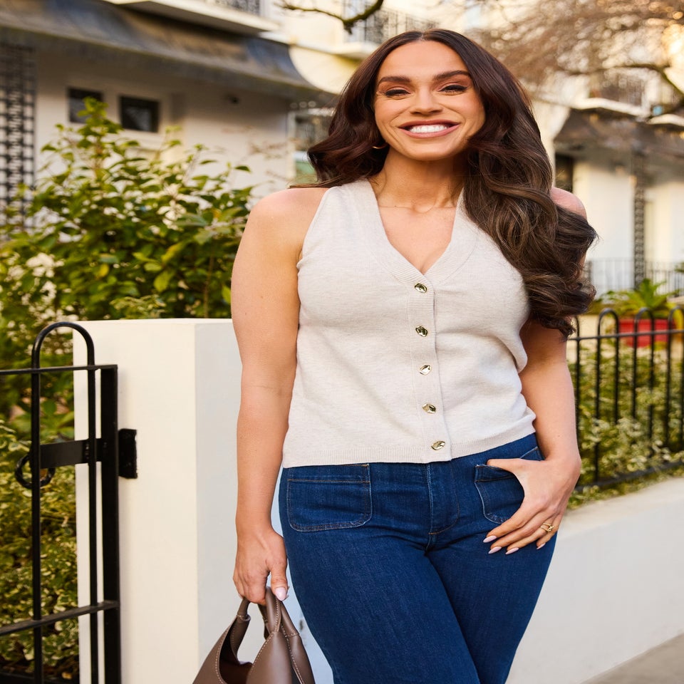 Little Mistress Cream Knitted Waistcoat by Vicky Pattison