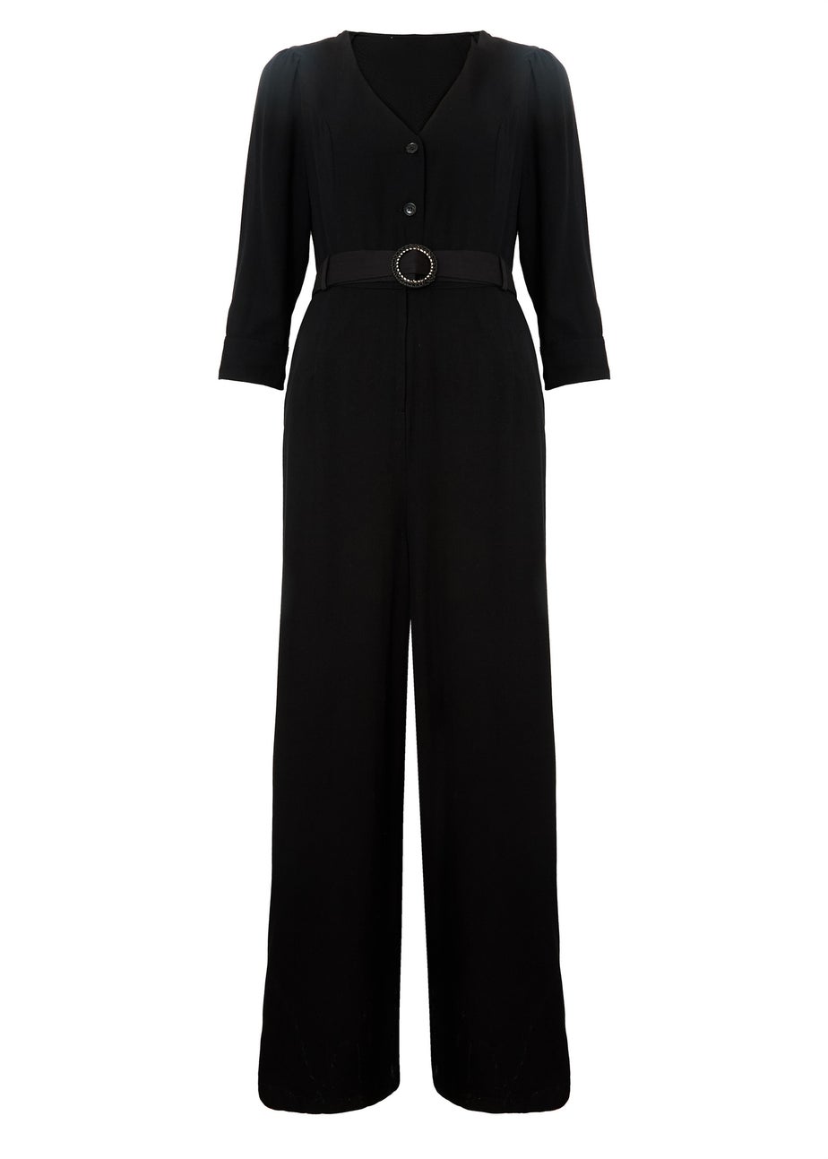 Little Mistress Black Tailored Jumpsuit By Vicky Pattison
