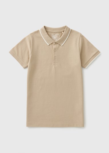 Boys Stone Casual Polo T-Shirt (7-15yrs)