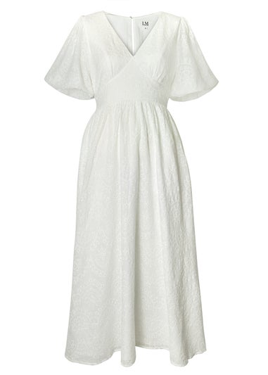 Little Mistress White Broderie Midi Dress by Vicky Pattison