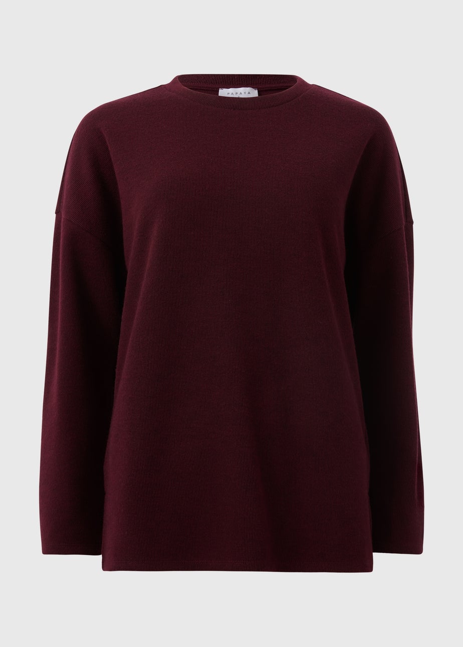 Burgundy Soft Touch Top