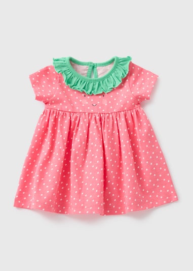 Baby Pink Strawberry Dress (Newborn-23mths)