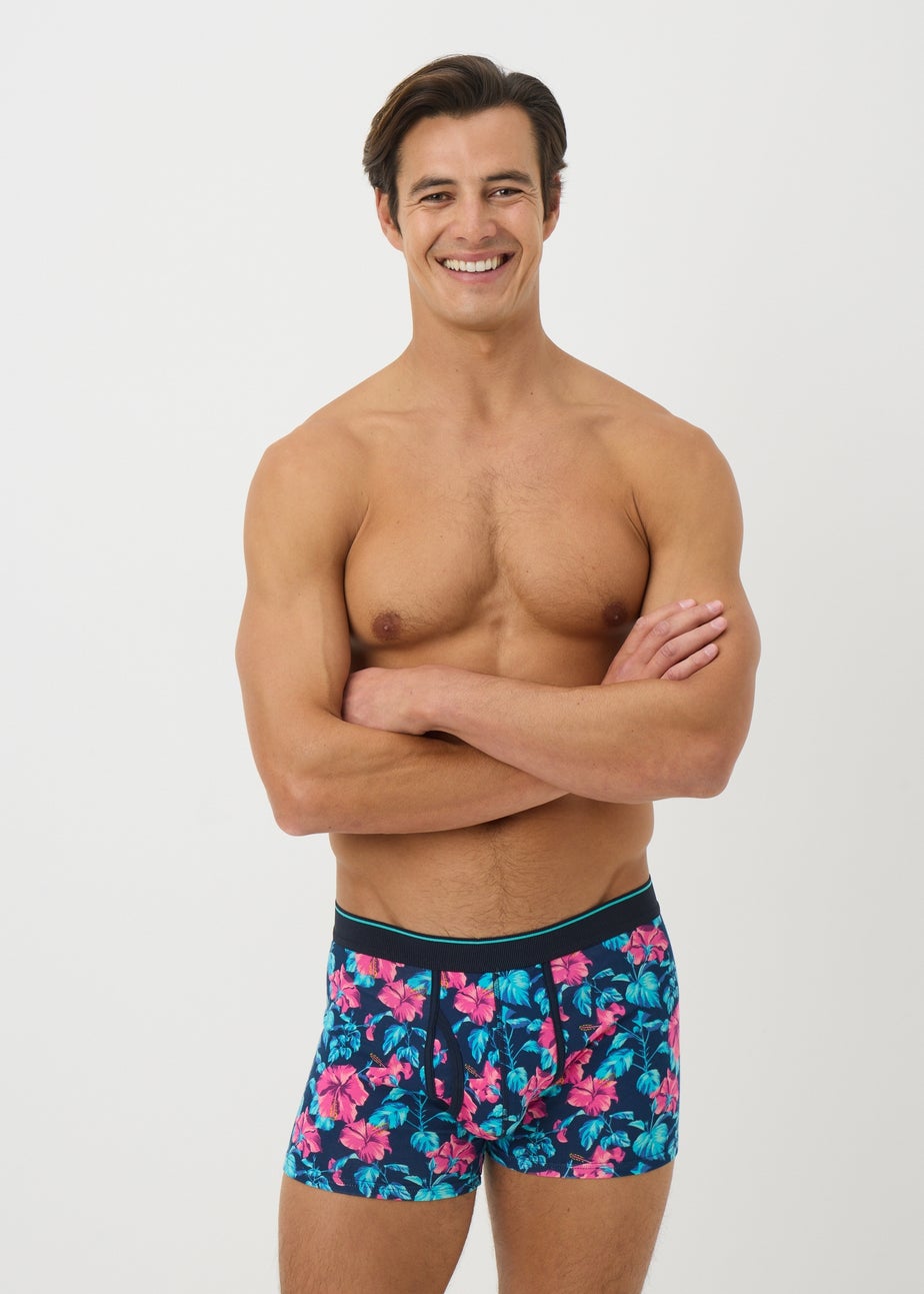 3 Pack Multi Tropical Keyhole Boxers