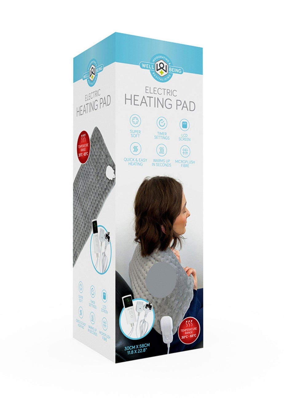 Wellbeing Grey Invigorating & Revitalising Heat Pad UK Plug