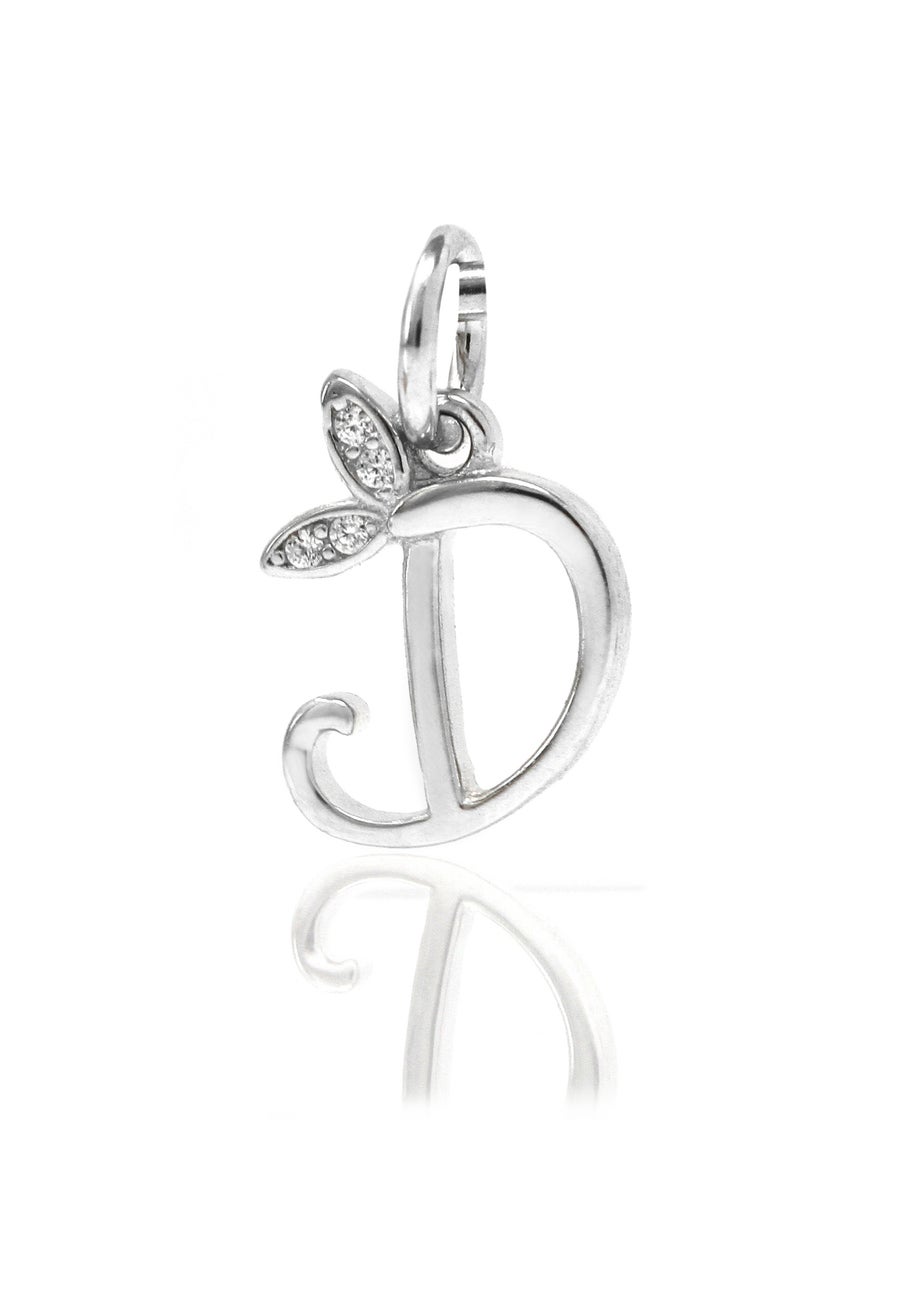 Say It With Silver Winged Initial Z Charm