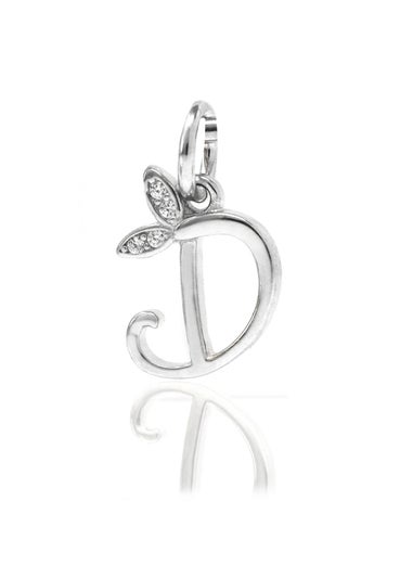 Say It With Silver Winged Initial Z Charm