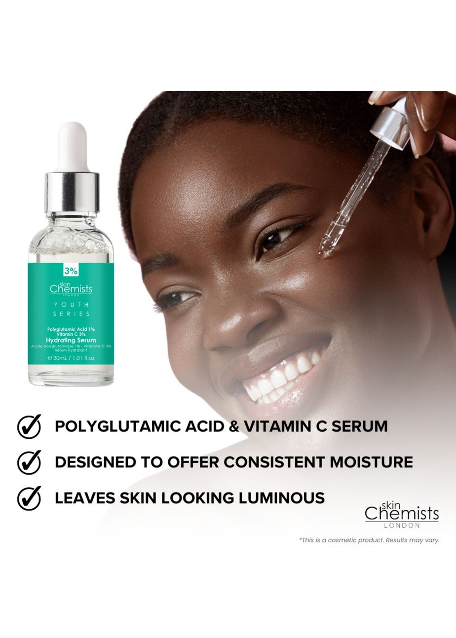SkinChemists Hydrating Serum Polyglutamic Acid, Vitamin C (30ml)