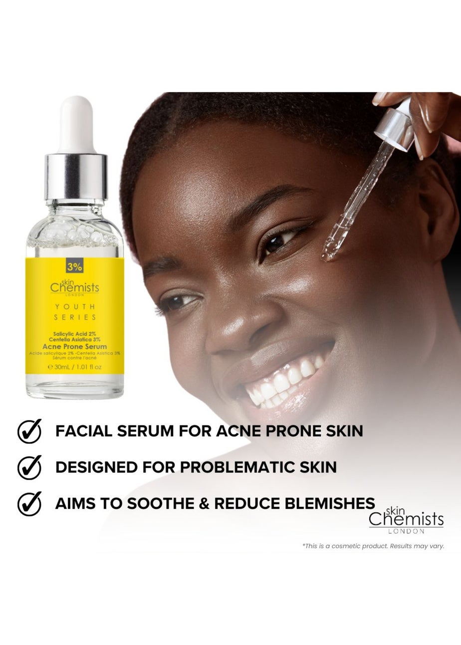 SkinChemists Acne Prone Serum Salicylic Acid, Centella Asistica (30ml)