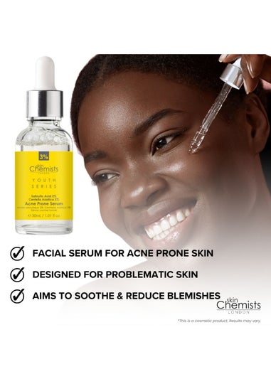 SkinChemists Acne Prone Serum Salicylic Acid, Centella Asistica (30ml)