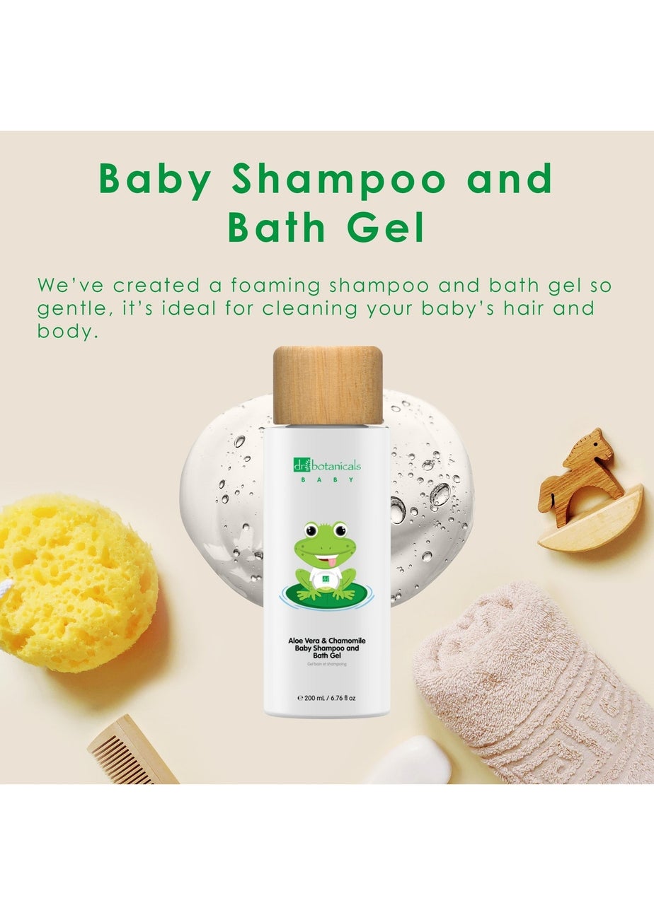 Dr Botanicals Aloe Vera & Chamomile Baby Shampoo & Bath Gel (200ml)