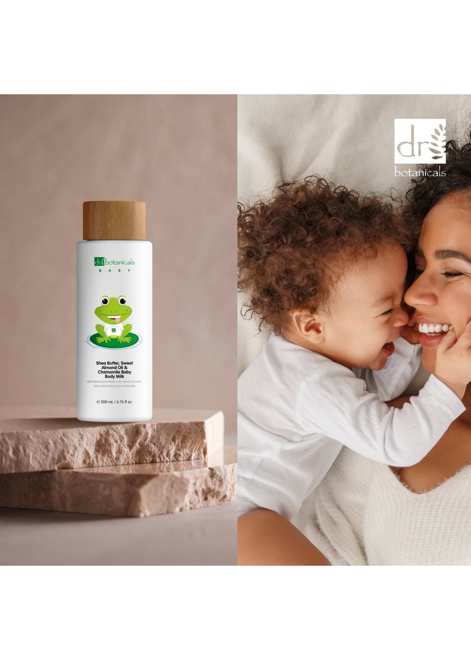 Dr Botanicals Sweet Almond Oil & Chamomile Baby Body Milk (200ml)
