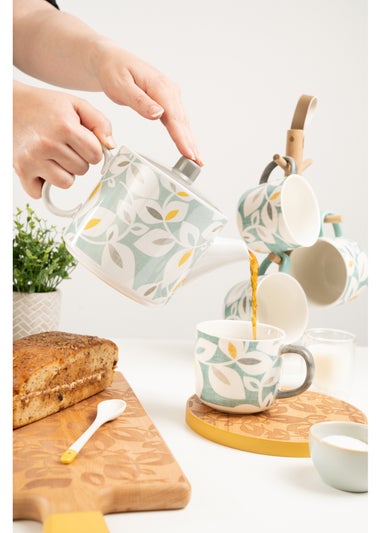 Catherine Lansfield Green Inga Teapot