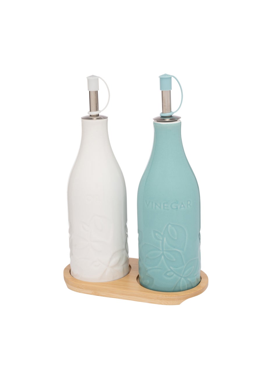 Catherine Lansfield Inga Oil & Vinegar Bottle Set Of 2