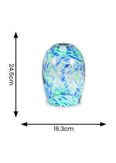 ValueLights India Glass Marble Effect Green Dome Ceiling Pendant Shade