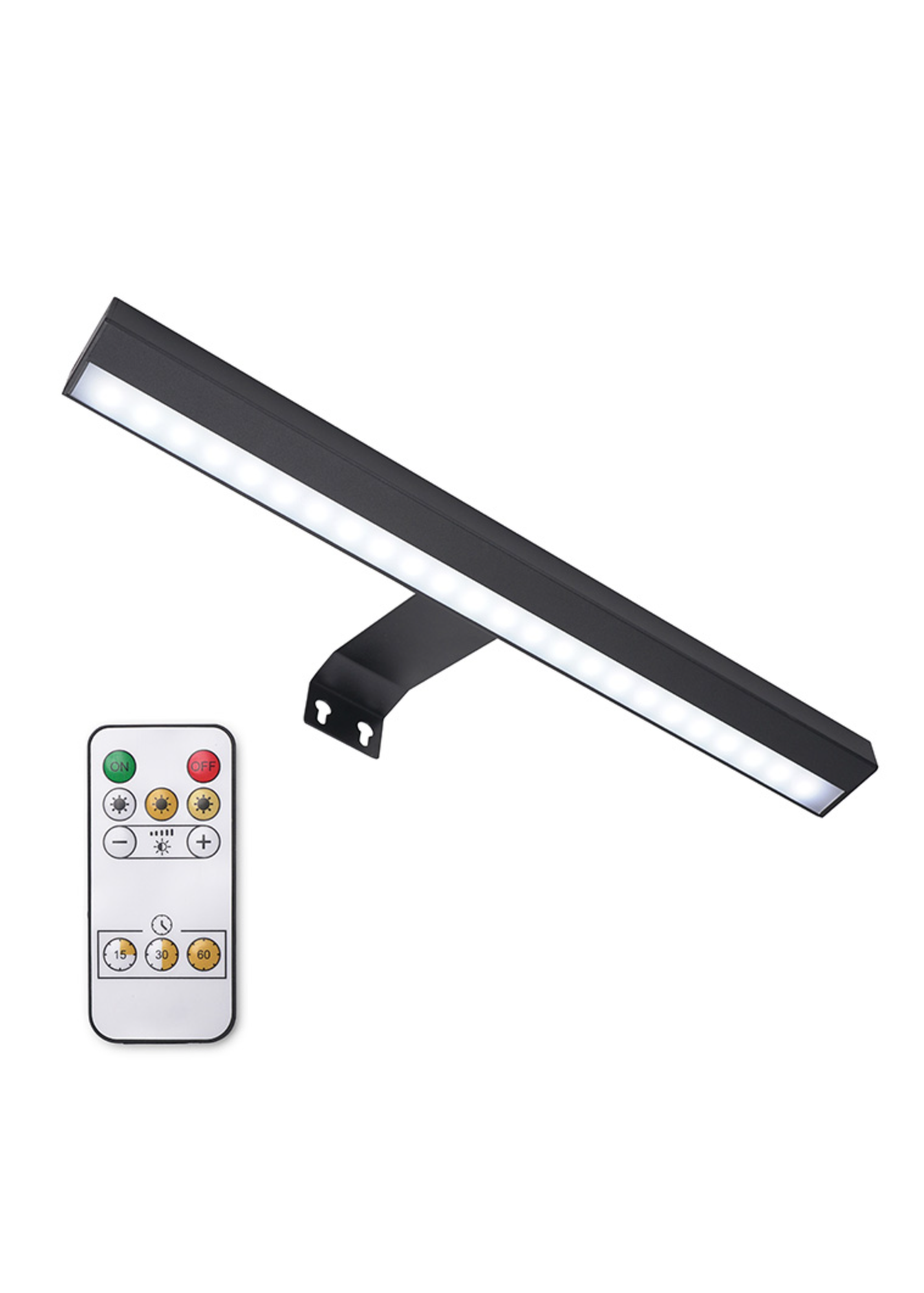 ValueLights Single Black Wall Light Integrated LED (4cm x 40cm x 16.5cm)