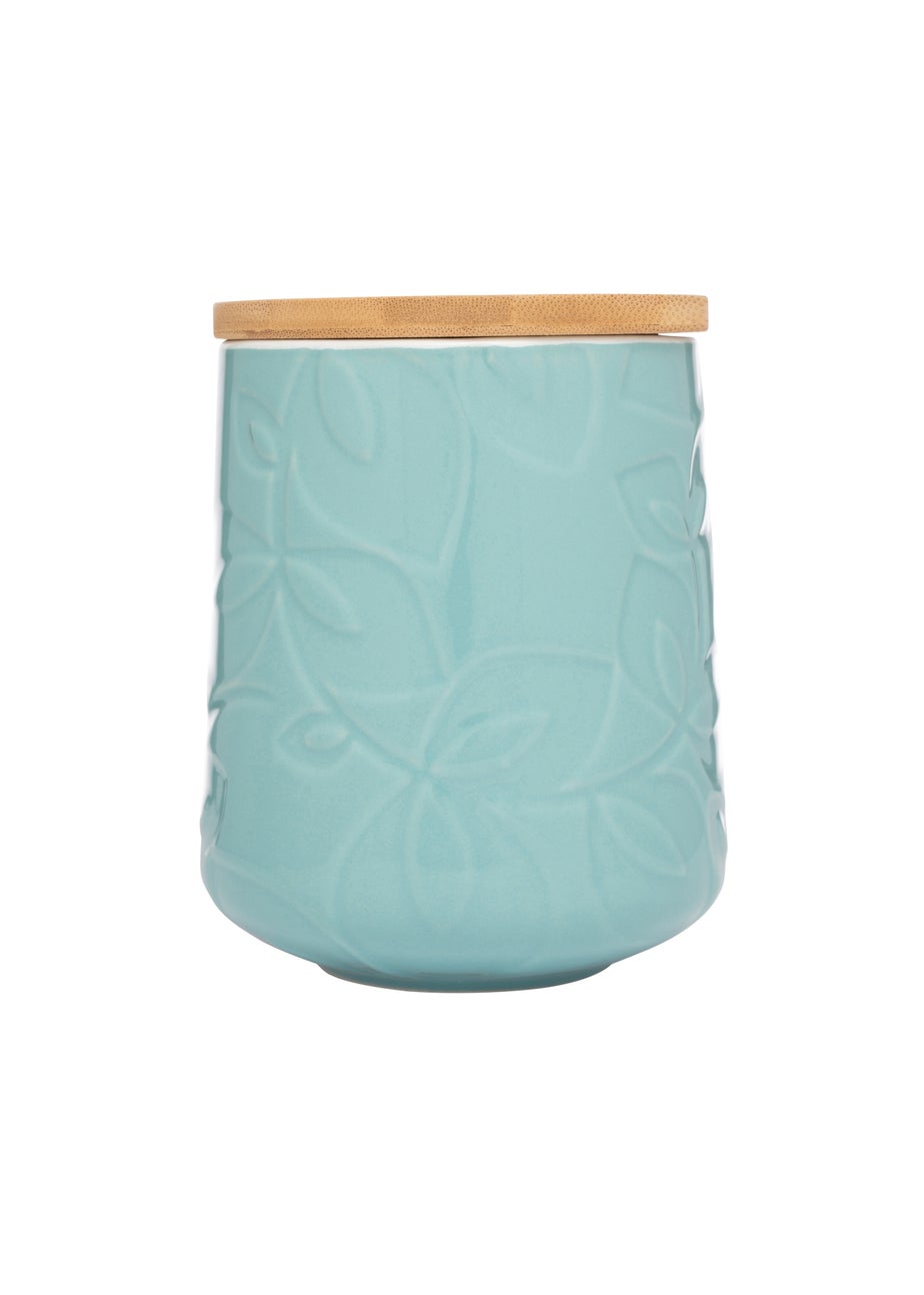 Catherine Lansfield Inga Storage Jar Teal