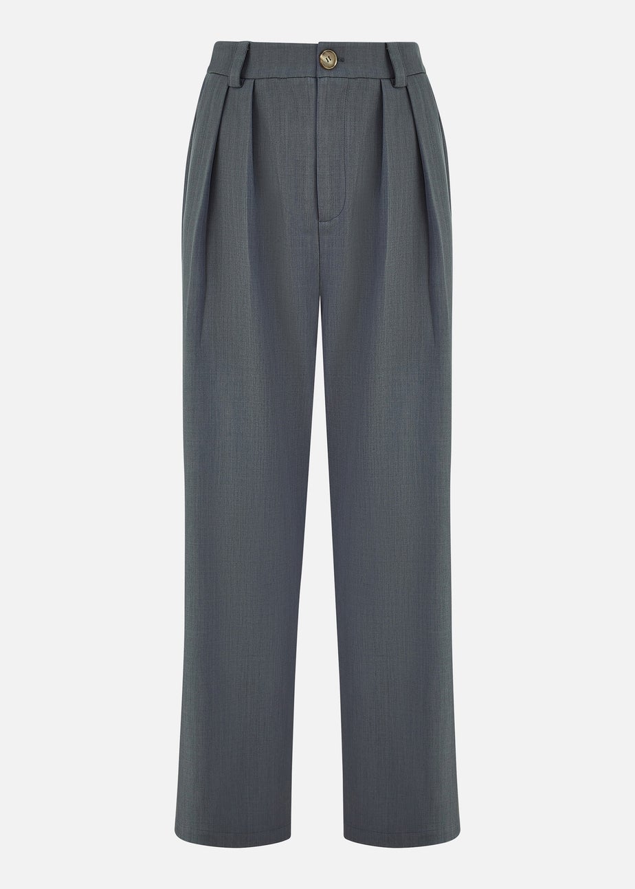 Yumi Grey Wide Leg Trousers
