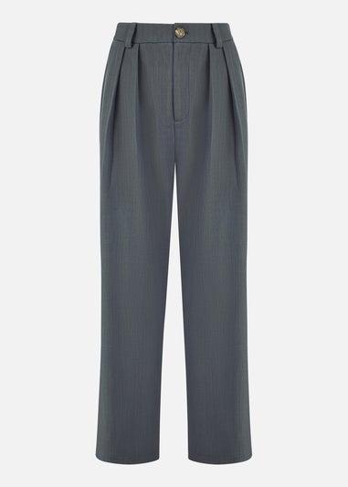 Yumi Grey Wide Leg Trousers