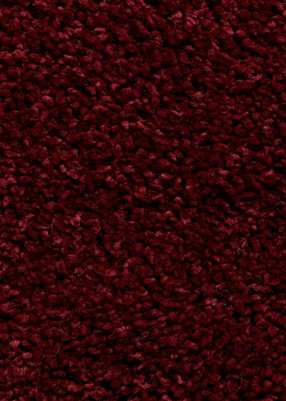 Think Rugs Sierra Ruby Plain Shaggy Rectangle Rug