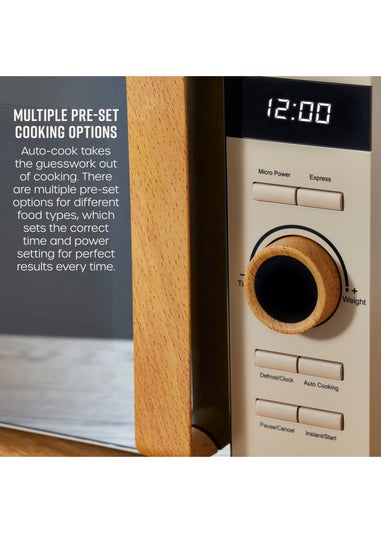 Swan Nordic Beige Digital Microwave (20L)