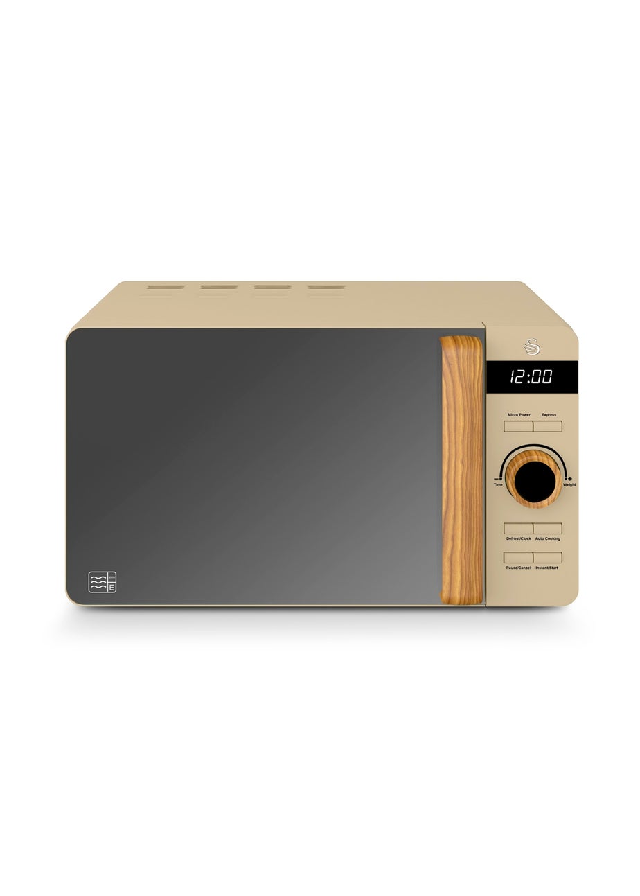 Swan Nordic Beige Digital Microwave (20L)