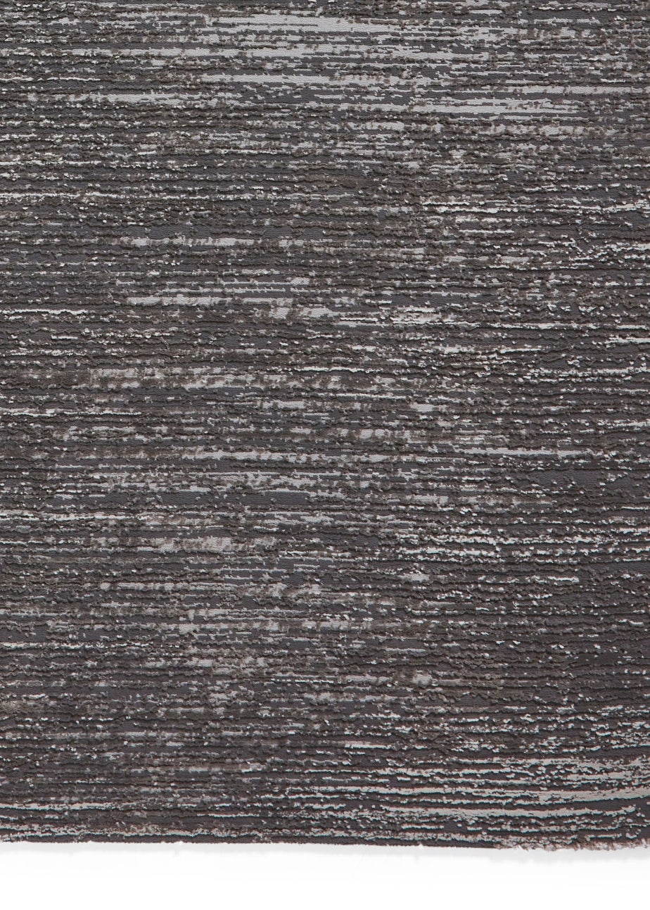 Think Rugs Flores Charcoal Modern Rectangle Rug