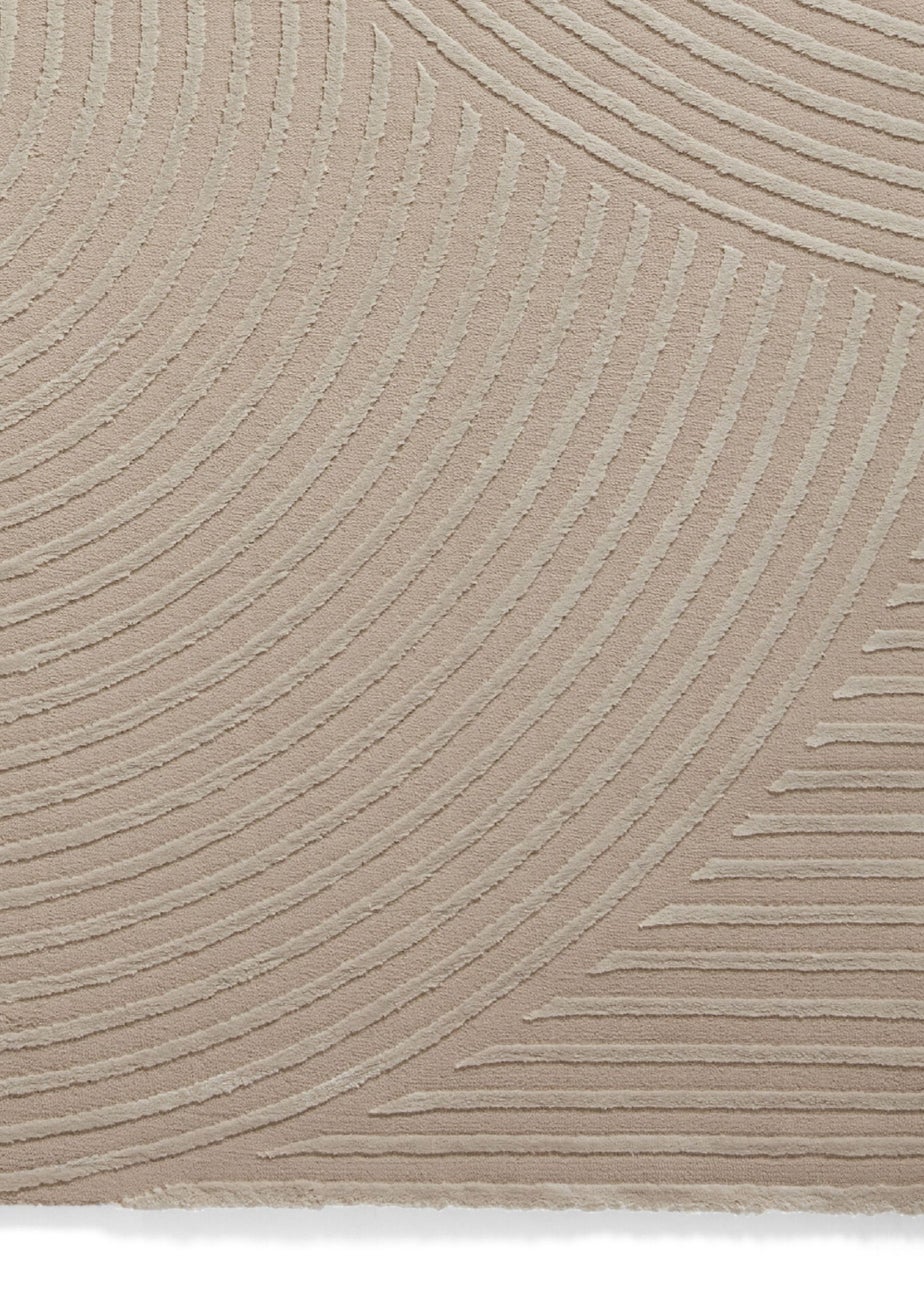 Think Rugs Flores Mink Modern Rectangle Rug