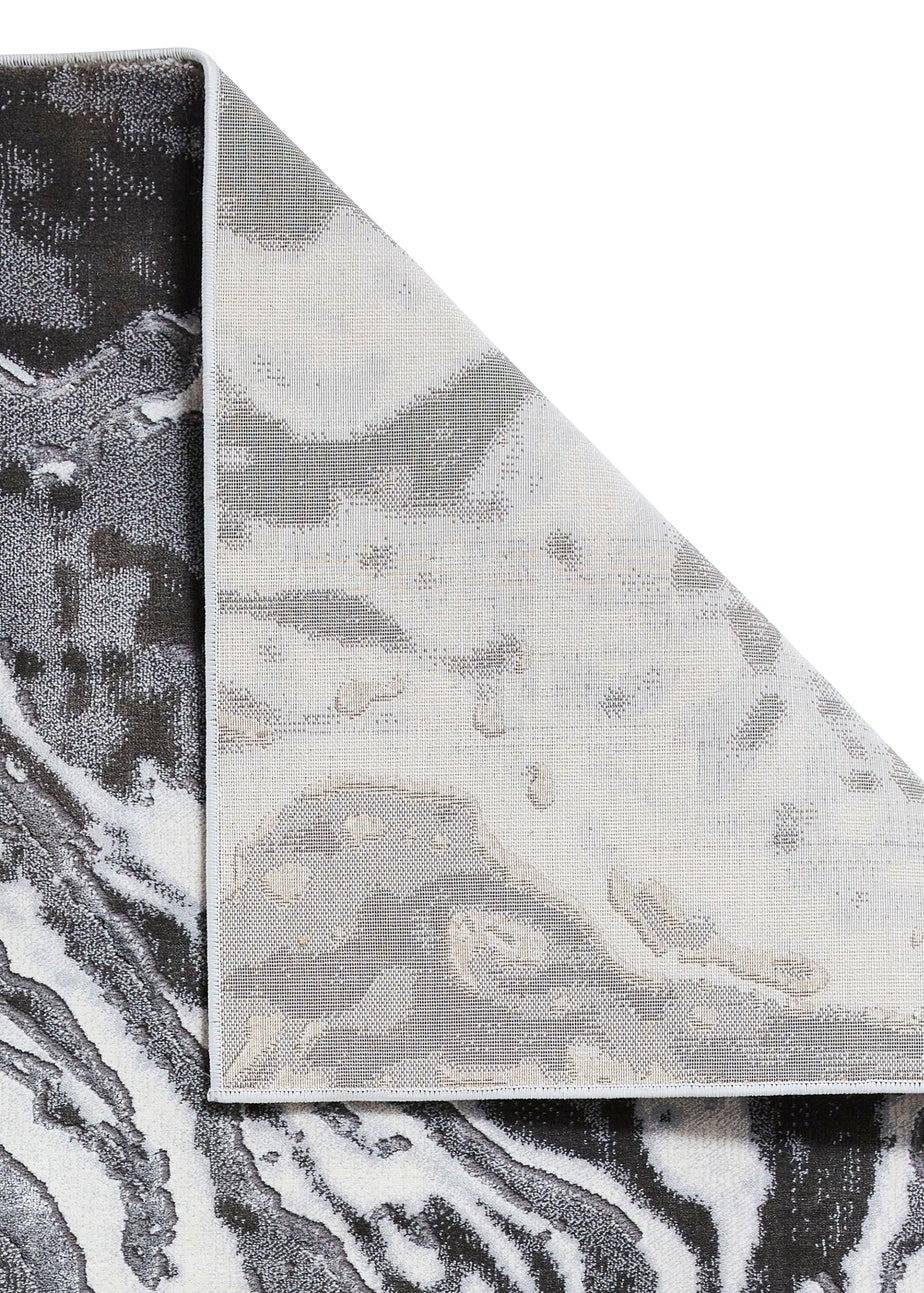 Think Rugs Apollo Grey Modern Abstract Rectangle Rug