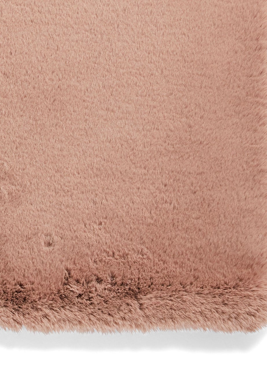 Think Rugs Super Teddy Mink Plain Shaggy Rectangle Rug