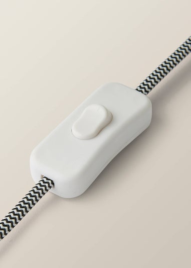 ValueLights Chloe Polished Table Lamp with Small Natural Drum Shade