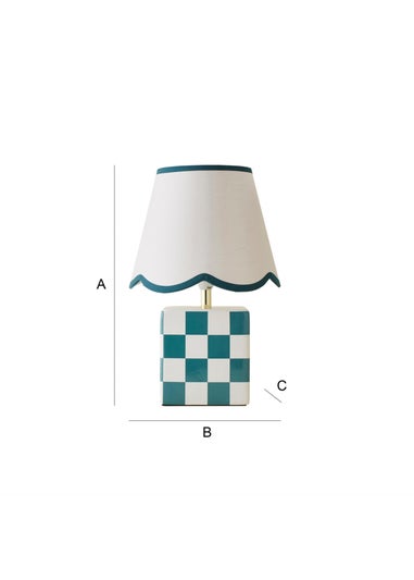 ValueLights Evie Gloss Green Table Lamp with Cream Tapered Shade