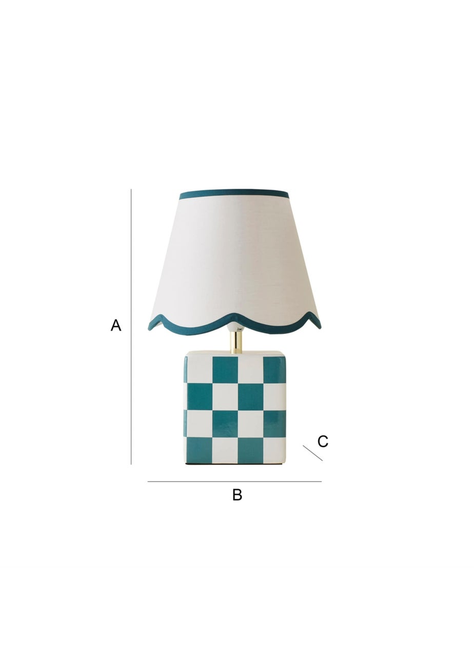 ValueLights Evie Gloss Green Table Lamp with Cream Tapered Shade