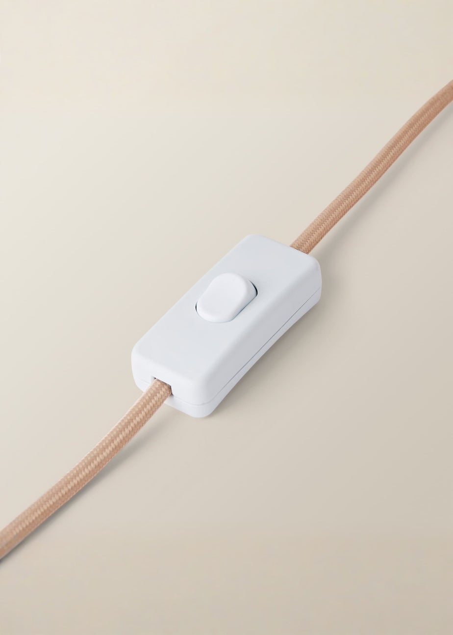 ValueLights Sebby Gloss Orange Table Lamp with Natural Tapered Shade