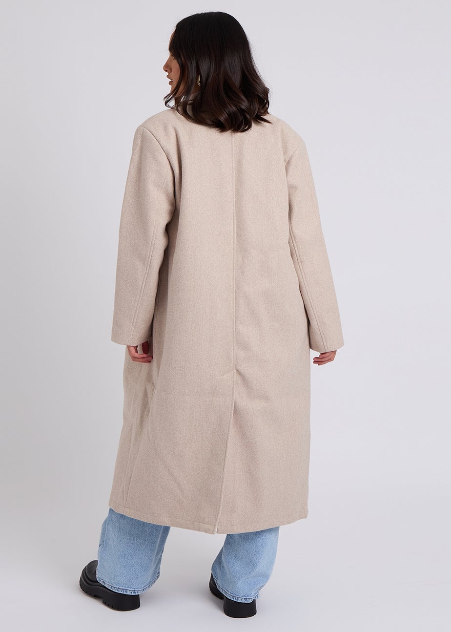 Urban Bliss Oatmeal Maxi Formal Coat