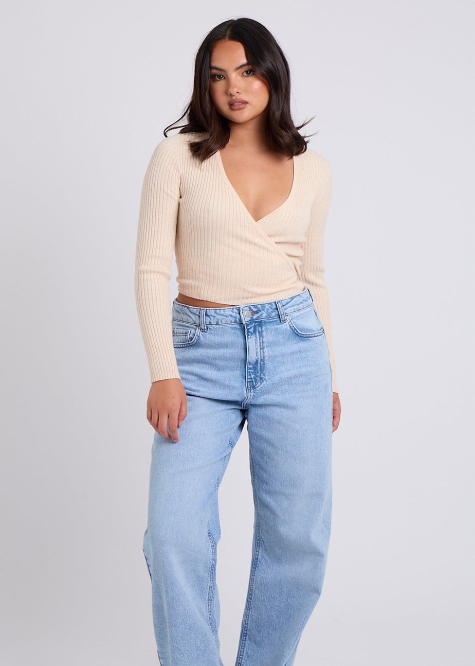 Urban Bliss Cream Ballet Wrap Cardigan