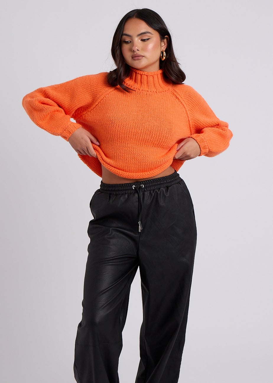 Urban Bliss Orange Exposed Seam Jumper
