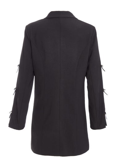 Quiz Black Bow Detail Blazer Dress