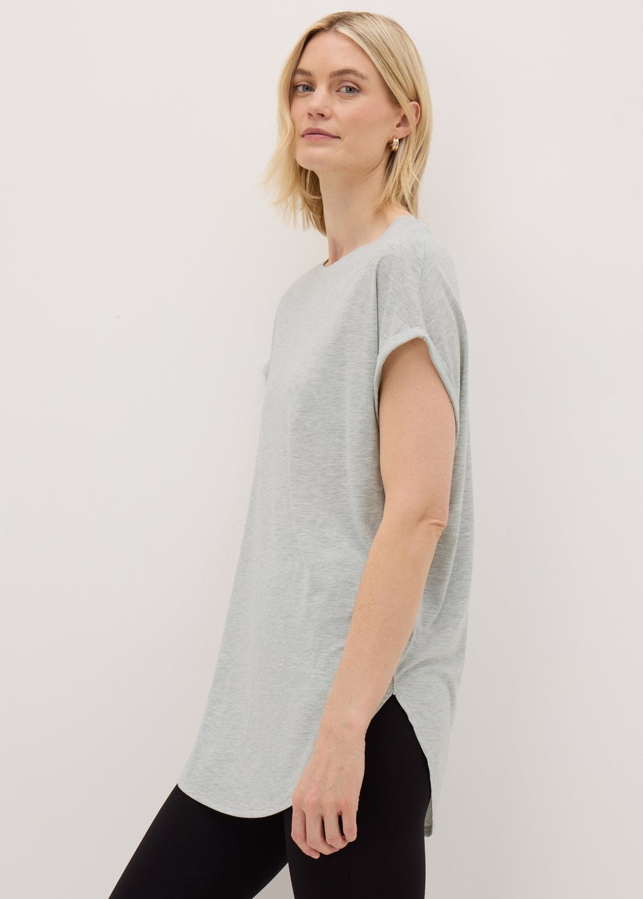 Grey Longline T-Shirt