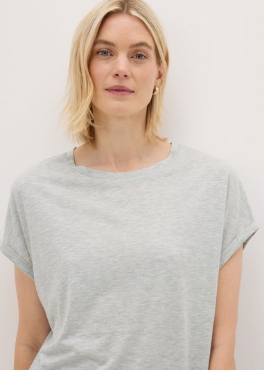 Grey Longline T-Shirt