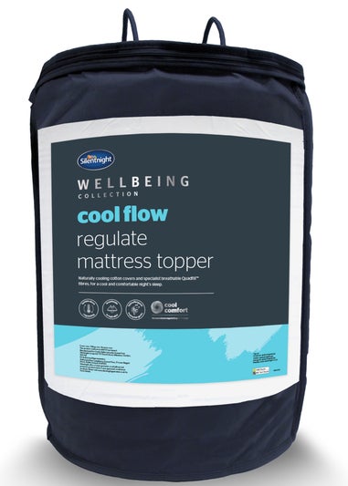 Silentnight White Cool Flow Mattress Topper