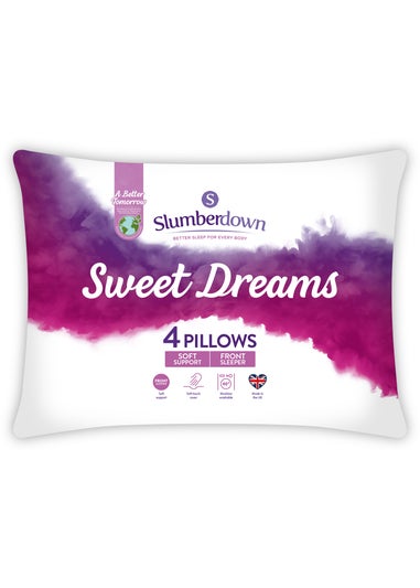 4 Pack Slumberdown Sweet Dreams Pillows