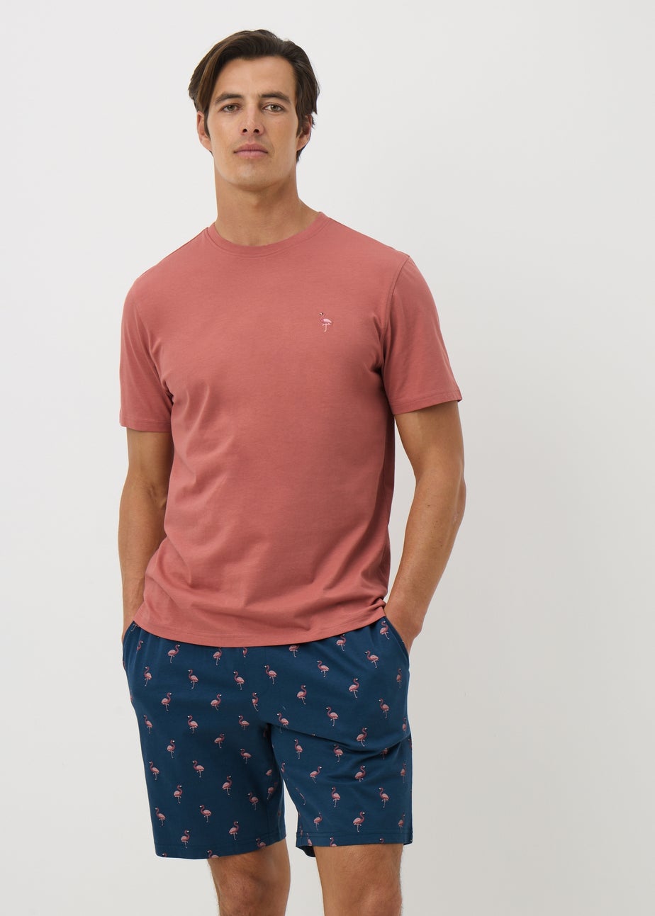 Coral Flamingo Pyjama Set