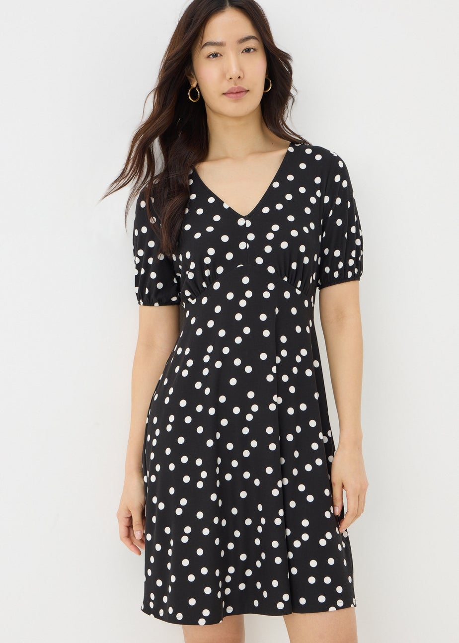 Black Spot Mini Tea Dress