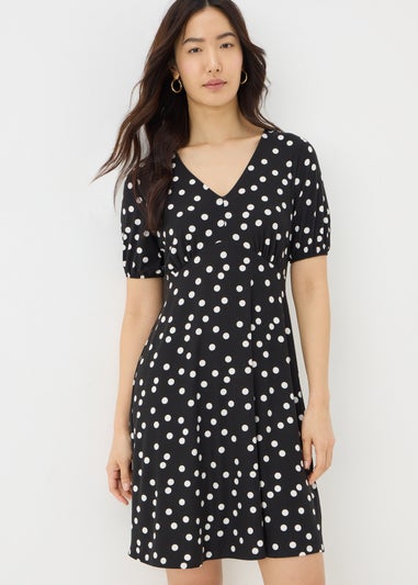 Black Spot Mini Tea Dress