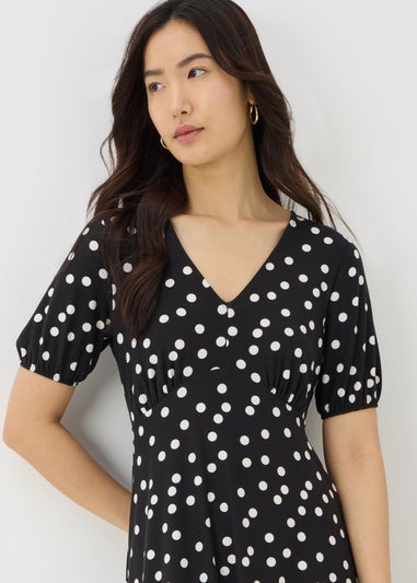 Black Spot Mini Tea Dress