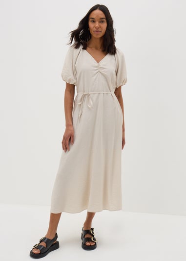 Papaya Petite Stone Tie Midi Dress