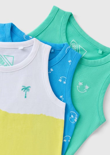 Boys 3 Pack Ombre Vests (1-7yrs)