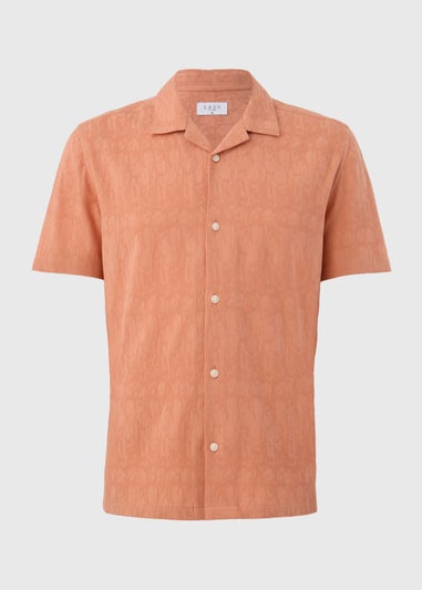 Peach Jacquard Shirt