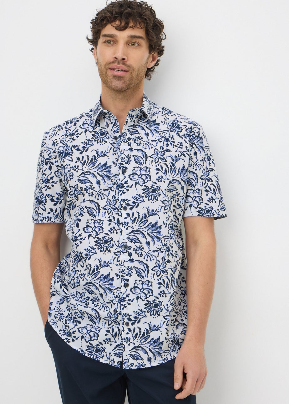 Navy Floral Vine Shirt