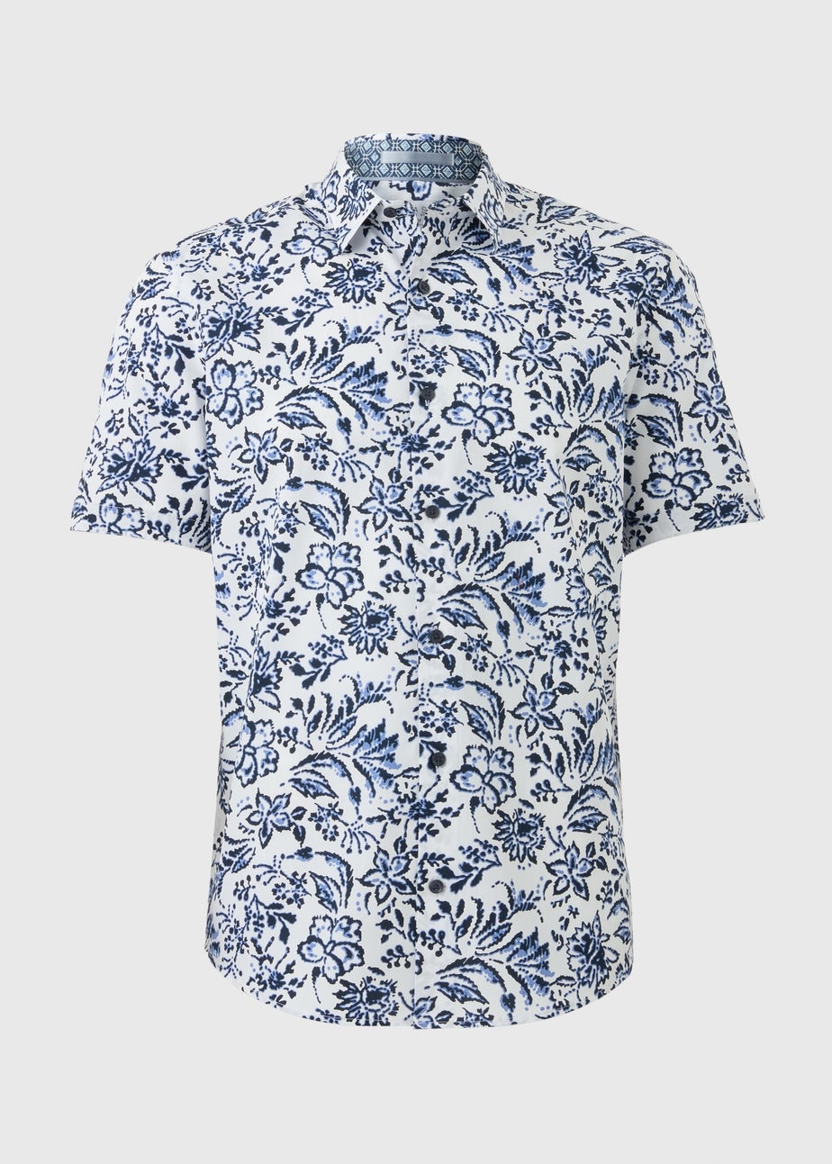 Navy Floral Vine Shirt